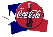 [ Image: The Taste of Texas/ CocaCola logo over Tx Flag ]