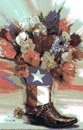 boot bouquet / Bill Hall